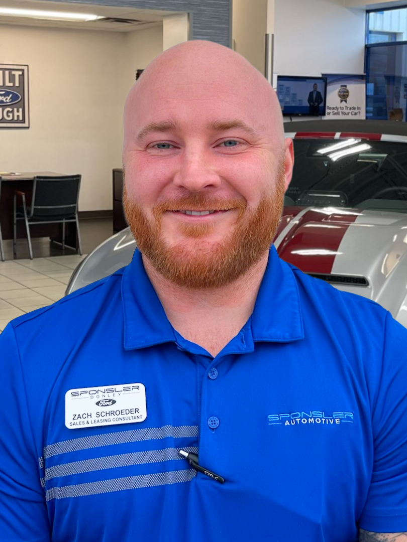 Sales & Leasing Consultant - Sponsler-Donley Ford of Shelby Zach Schroeder in Sales Team at Sponsler Automotive